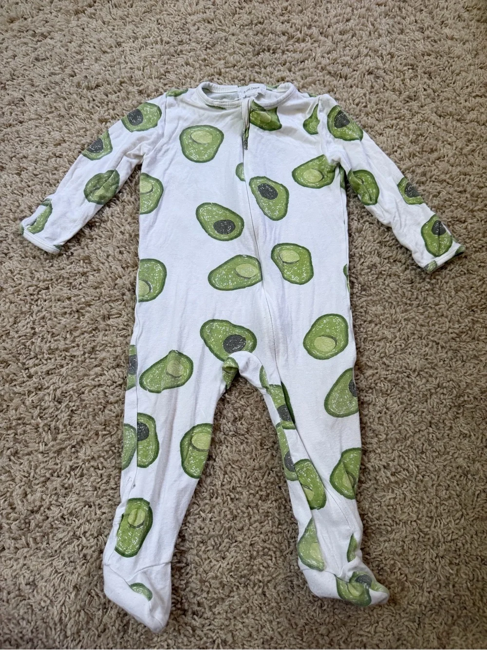 Angel Dear Pajamas avocado print